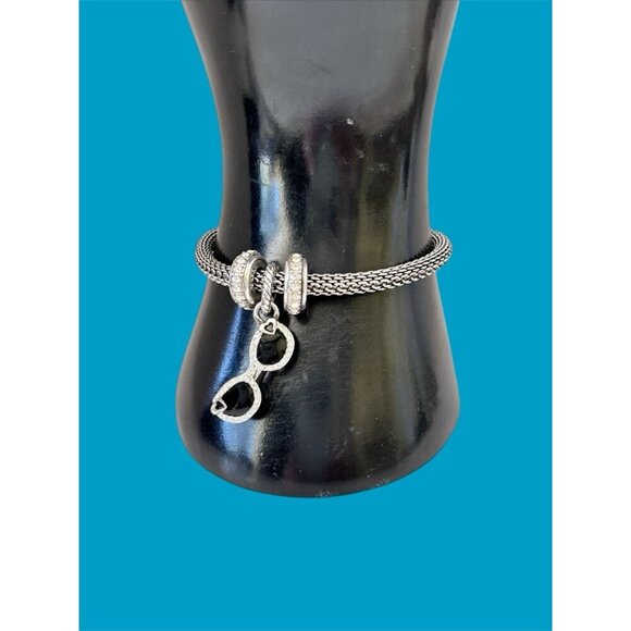 Brighton Beverly Glam 8" Sunglasses Charm Crystal Bead Stopper Bracelet - Picture 3 of 7
